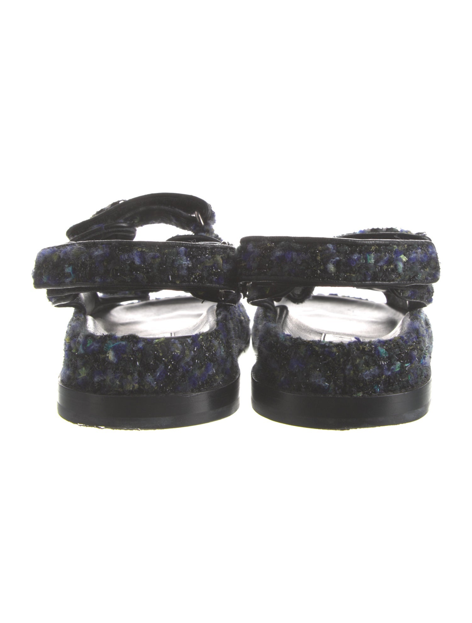 Chanel 2022 Interlocking CC Logo Slingback Sandals